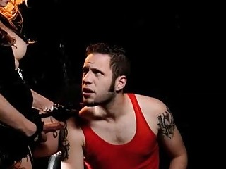 Shemale officer gets fucked by a horny stud